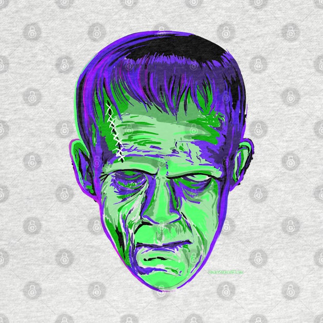 Psychedelic Frankenstein by Magic Whiskey ART